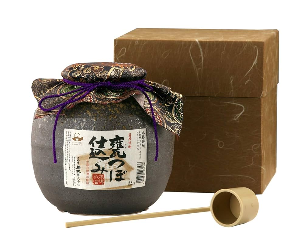 Amazon.co.jp: さつま無双 甕つぼ仕込み 芋 25度 陶器入り